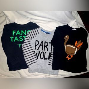 Boys size 6 Halloween & Thanksgiving shirts